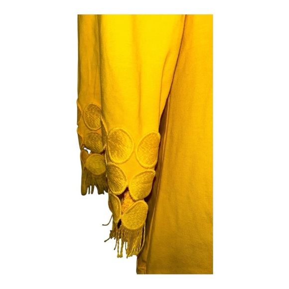 Peck & Peck Yellow Embroidered Tunic Women’s Top – Size M New with tags - Picture 5 of 10